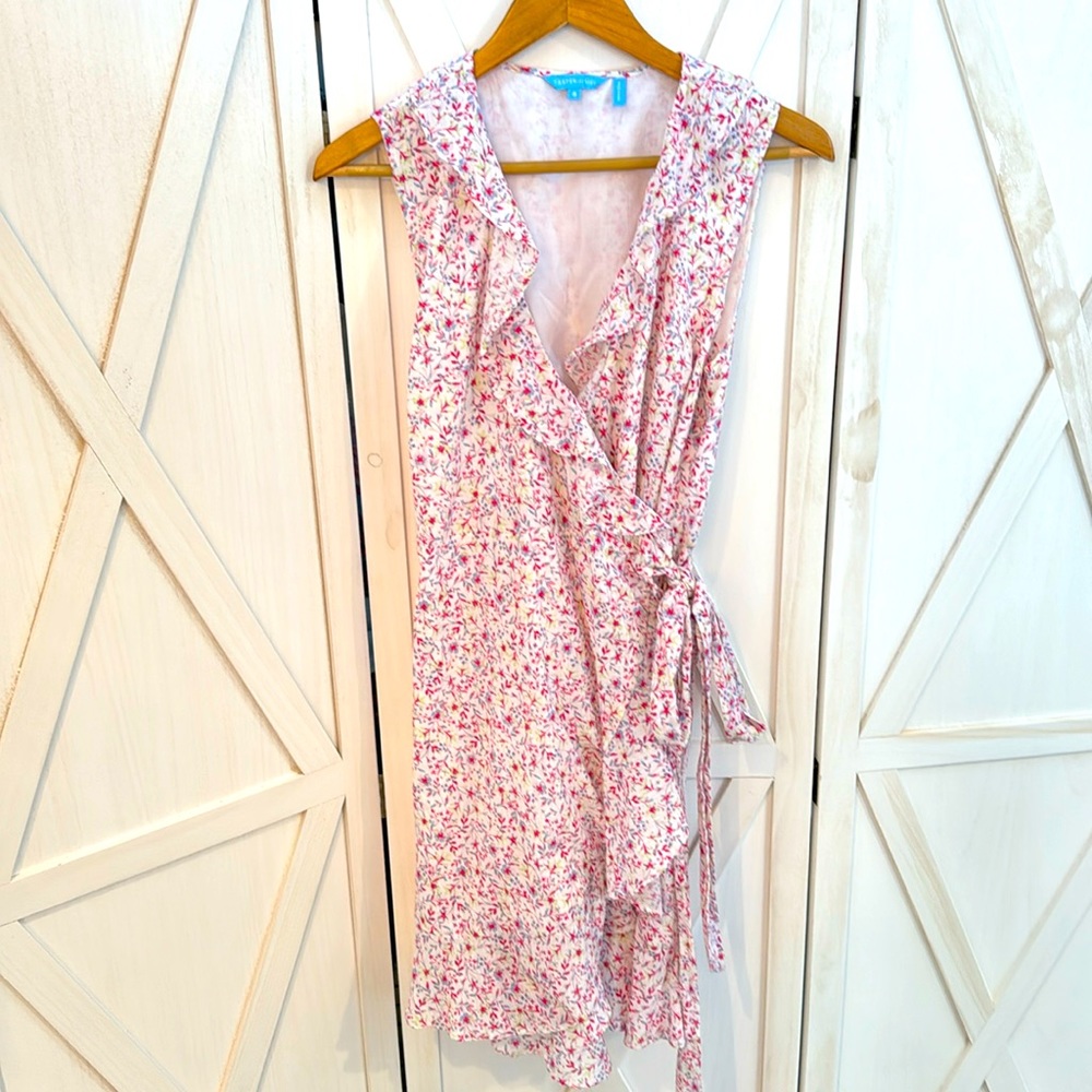 Draper James Floral Cotton Wrap Dress